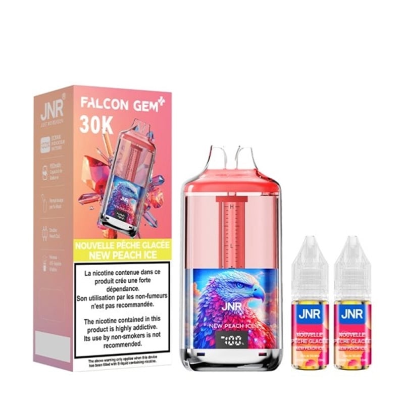 Puff JNR 30K Falcon Gem+ New Peach Ice